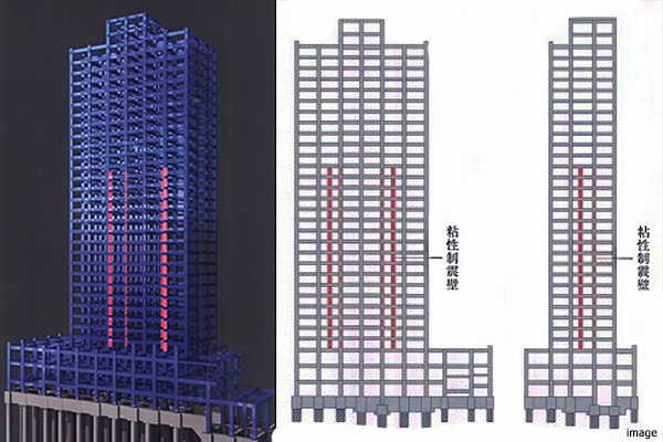 制震構造概念図|千住ザ・タワー